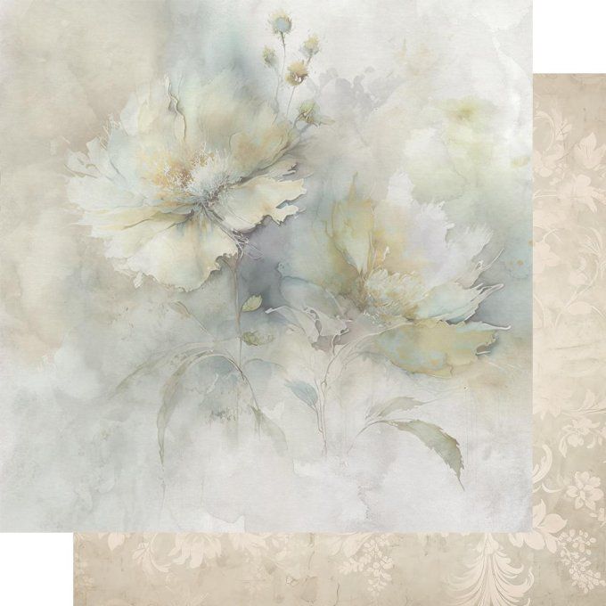 Ensemble de 6 feuilles, 30x30cm, collection : Heartbeat - 250g 