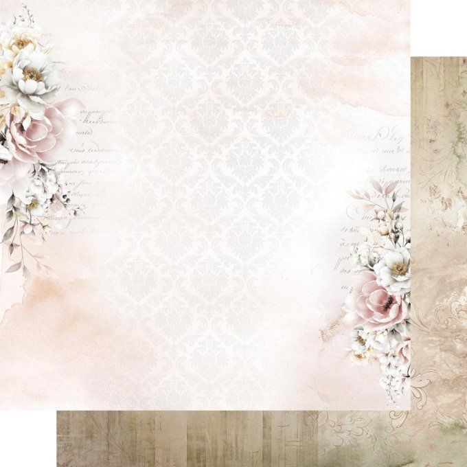 Ensemble de 6 feuilles, 30x30cm, collection : Heartbeat - 250g 