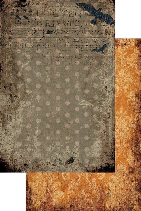 8 feuilles, format A4, Halloween palette, 190gsm