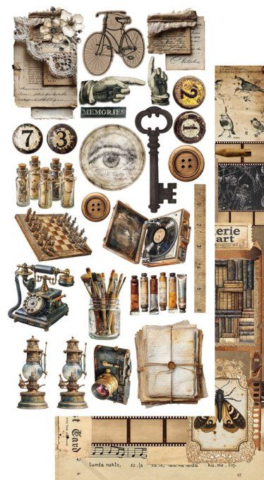 6 feuilles, 15x30cm, collection : In Silence - 250gsm