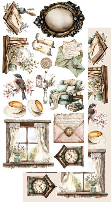 12 feuilles, 15x30cm, collection : In Silence - 250gsm