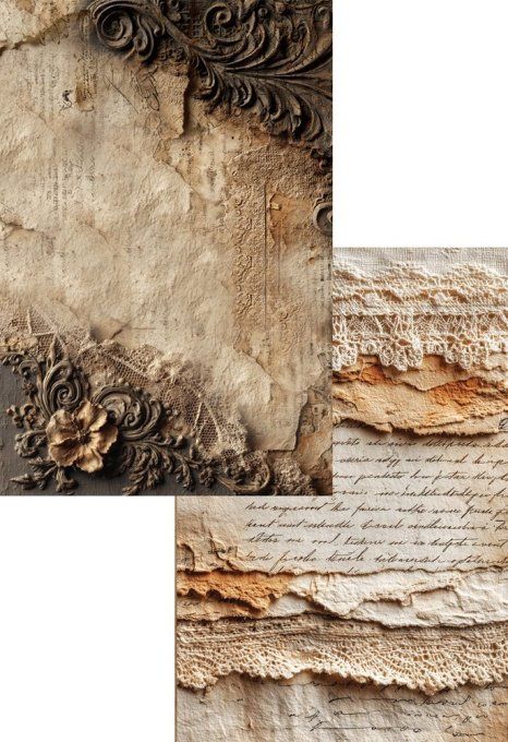 8 feuilles, 30x20cm, collection : In Silence - 250gsm 