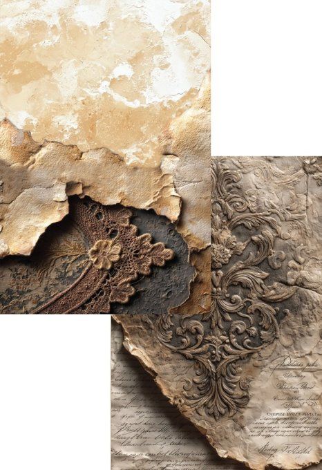 8 feuilles, 30x20cm, collection : In Silence - 250gsm 