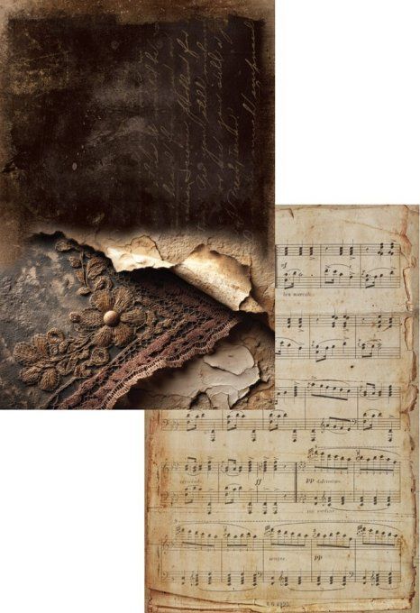 16 feuilles, 30x20cm, collection : In Silence - 250gsm