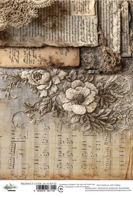 Feuille de riz, In Silence,  format A4