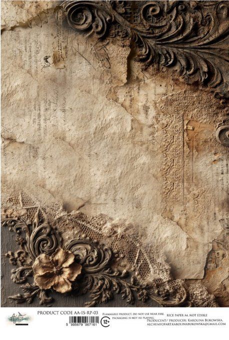 Feuille de riz, In Silence,  format A4