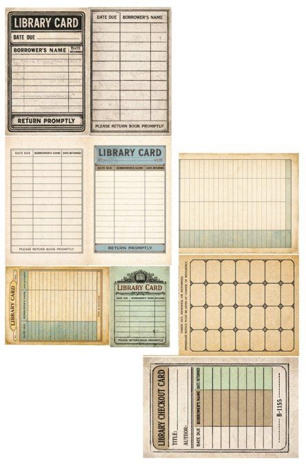 10 feuilles, 15x30.5cm, collection : In the library - 250gsm