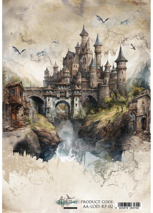 Feuille de riz, The legends of the dragons,  format A4
