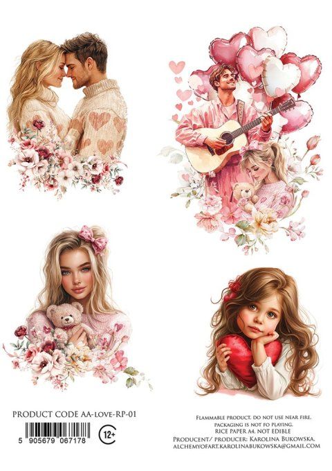 Feuille de riz, Love, In Silence,  format A4