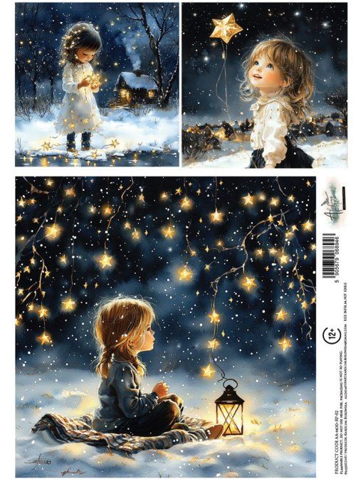 Feuille de riz, The magic of december,  format A4