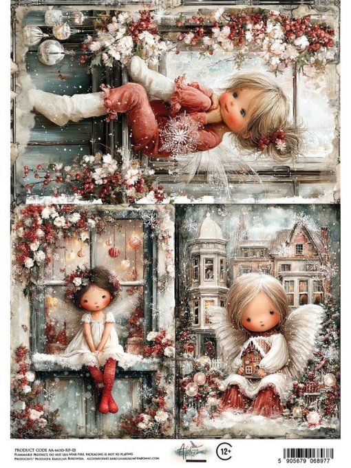 Feuille de riz, The magic of december,  format A4