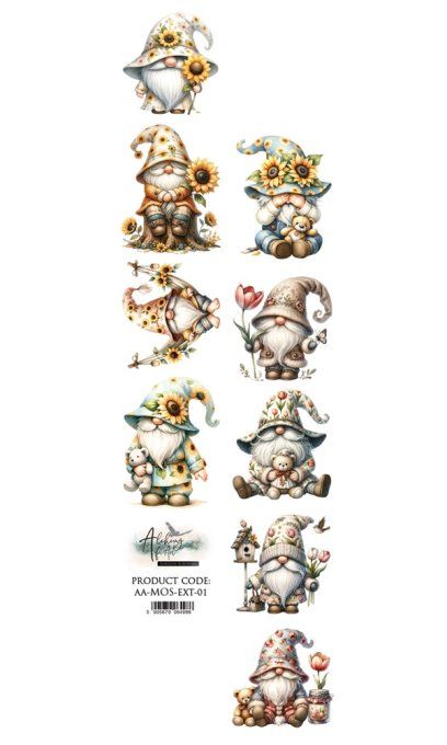 1 feuille, 5x30cm, collection : Memory of spring