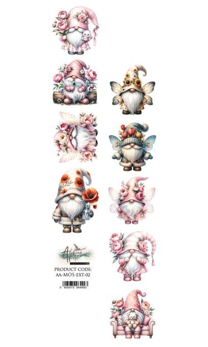 1 feuille, 5x30cm, collection : Memory of spring