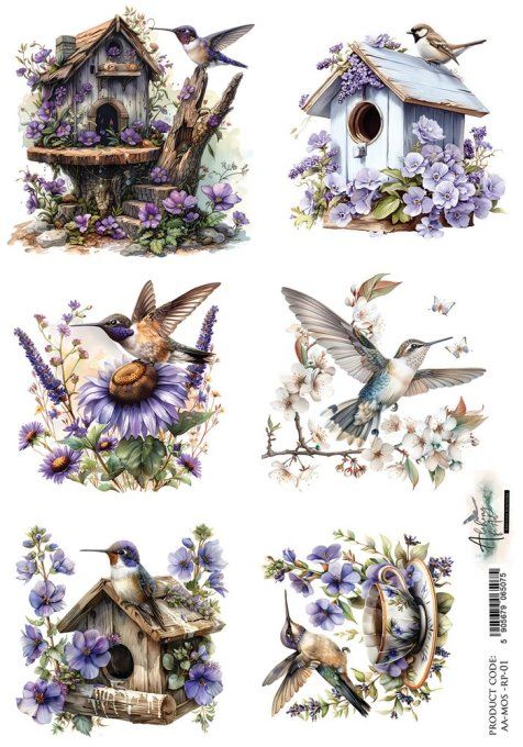 Feuille de riz, Memory of spring  format A4 