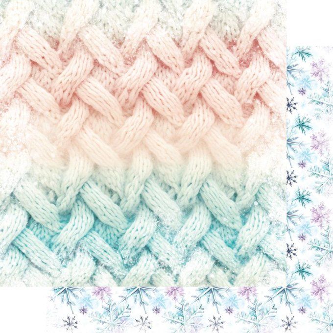 Ensemble de 12 feuilles, 20x20cm, collection : Magic of the Northern Lights, 190gsm
