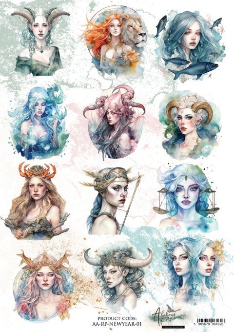 Feuille de riz, New Year, In Silence,  format A4