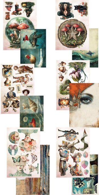 Livret Art Journal, Word of Fantaisy, Format A4, 190gsm