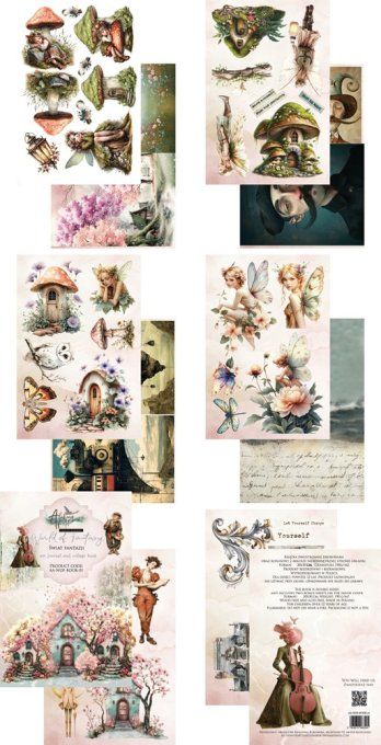 Livret Art Journal, Word of Fantaisy, Format A4, 190gsm