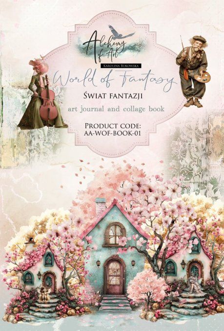 Livret Art Journal, Word of Fantaisy, Format A4, 190gsm