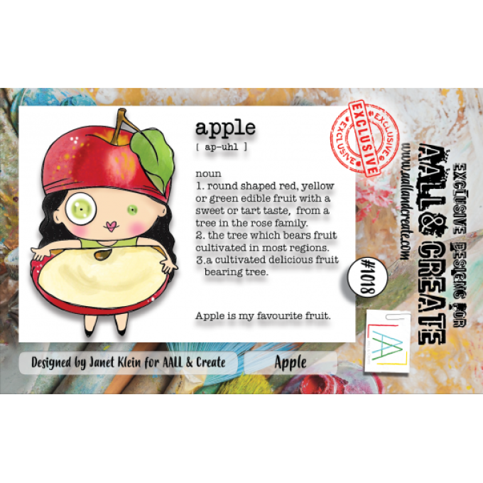 3 Tampons - AALL&Create - Apple - dim. de la planche : 7.5x10cm env. 