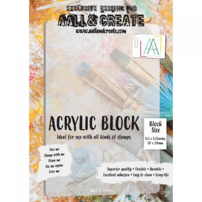 Bloc acrylique fin - AALL& Create - Format 31.7x22cm