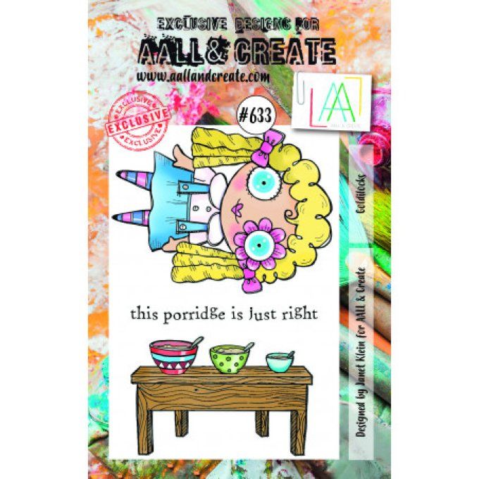 Ensemble de 3 Tampons - AALL&Create - Goldilocks - dim. de la planche : 7.2x10cm