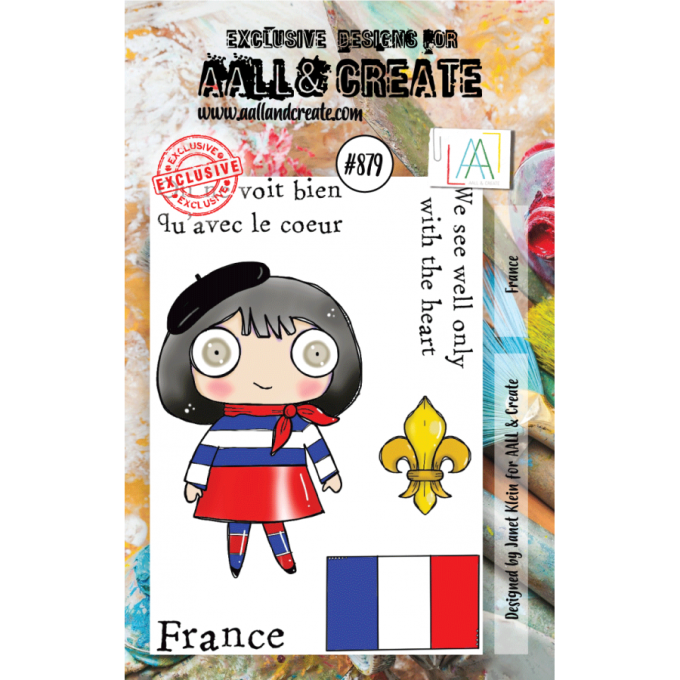 6 Petits Tampons - AALL&Create - France - dim. de la planche : 7.5x10cm env.