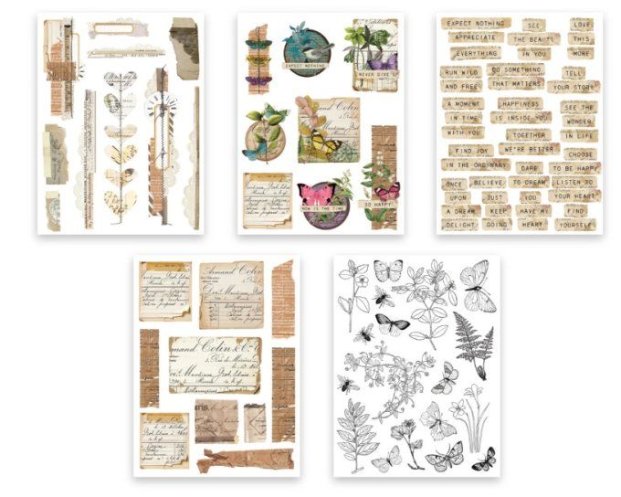 Stickers book - Arden creative studio, Garden chronicles - Dim. : 15.2x20.5cm environ - 10 feuilles