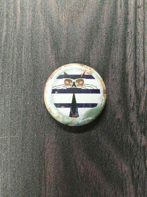 Badge, 25mm de diamètre - Chat, à l'unité