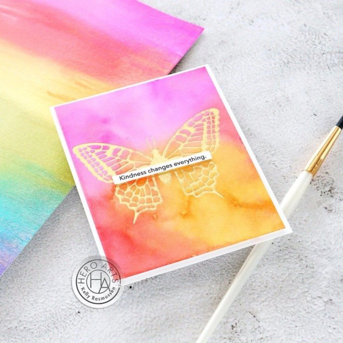 Hero Arts - Hero Hues reactive glitz, couleur : Naples yellow
