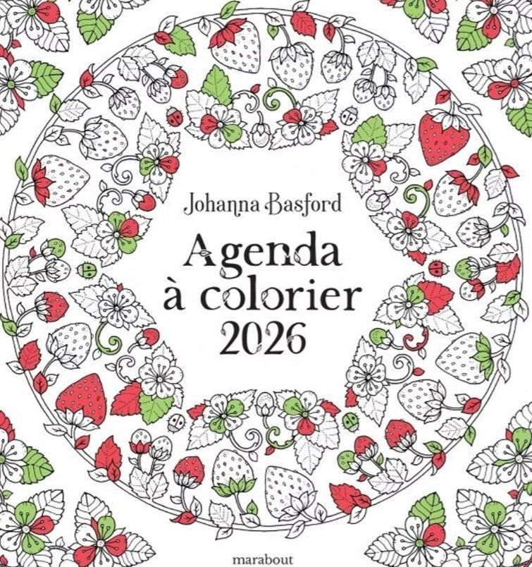 Marabout - Agenda à colorier 2026, Johanna Basford