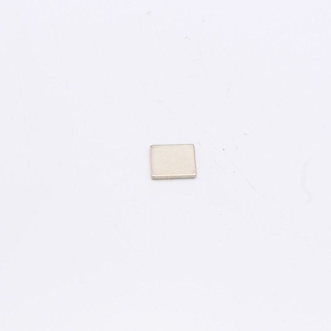 Lot de 10 aimants, carré 10x10mm épaisseur 1mm - néodyme N35