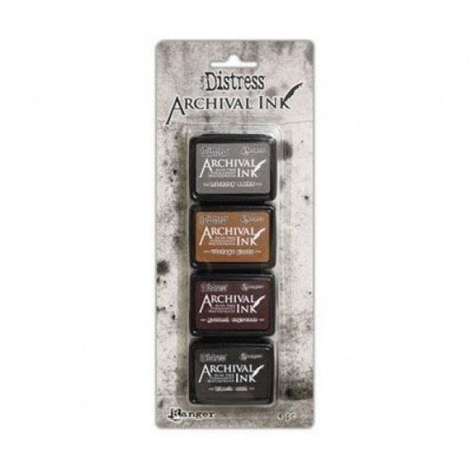 Archival Ink, Tim Holtz, Kit 3, (4 couleurs)