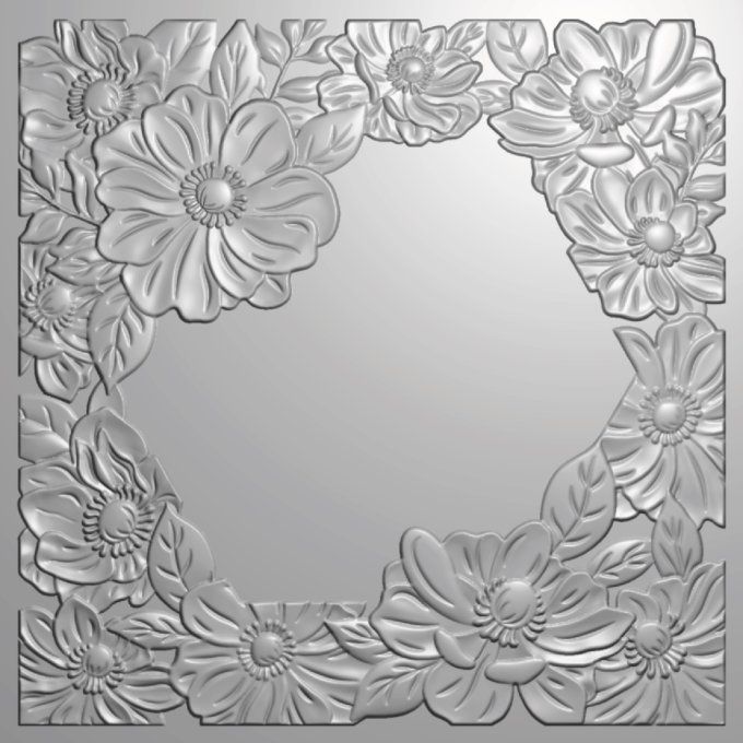 Crafter's companion - Classeur d'embossage, 3d - Alluring anemones - dimension : 14x14cm environ