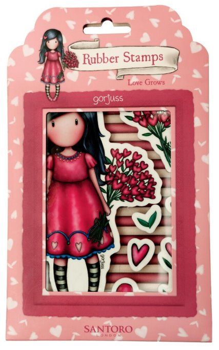 Ensemble de tampons, Gorjuss, (taille L) - love grows