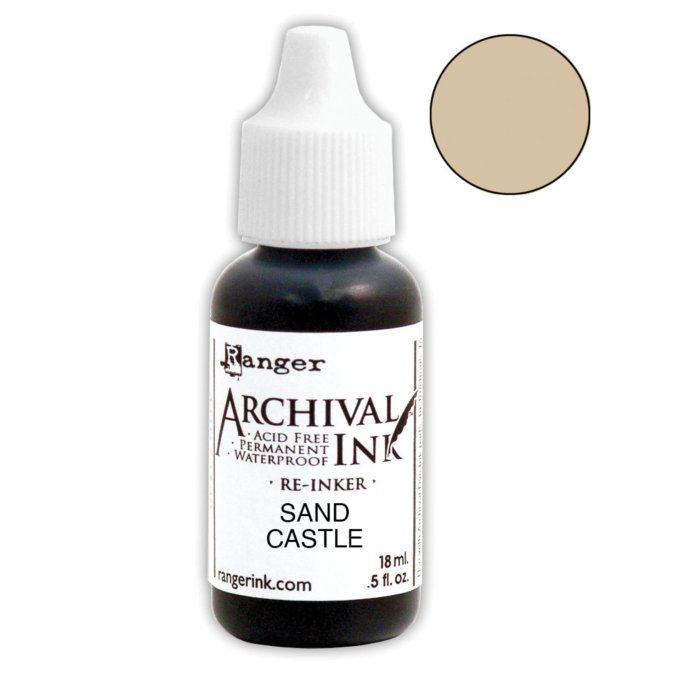 Ranger, recharge Archival Ink, 18ml - Sand castle