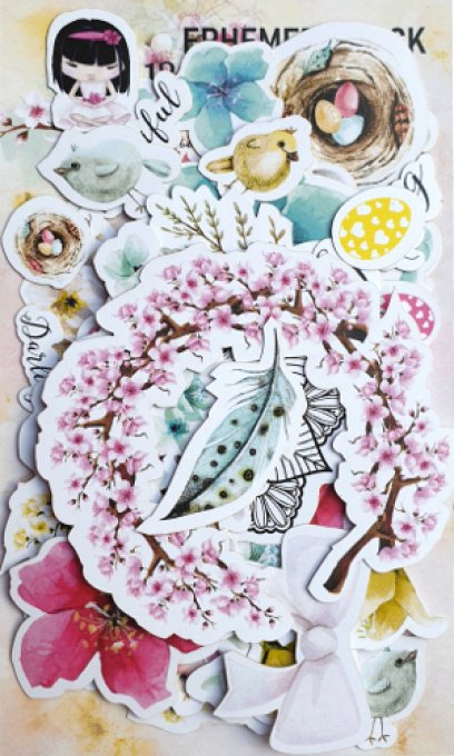 67 Die-cuts, 13@rts, Collection Pastel spring