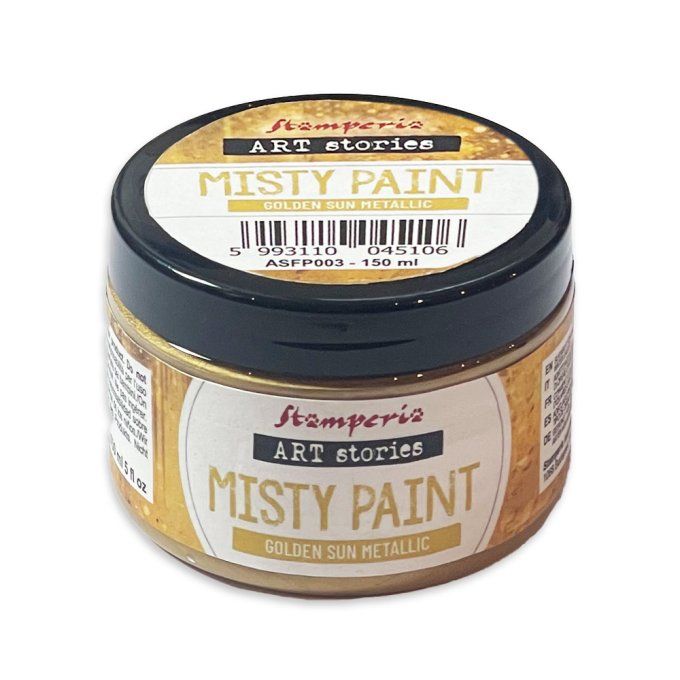Stamperia, Misty paint metallic, 150ml - Golden sun