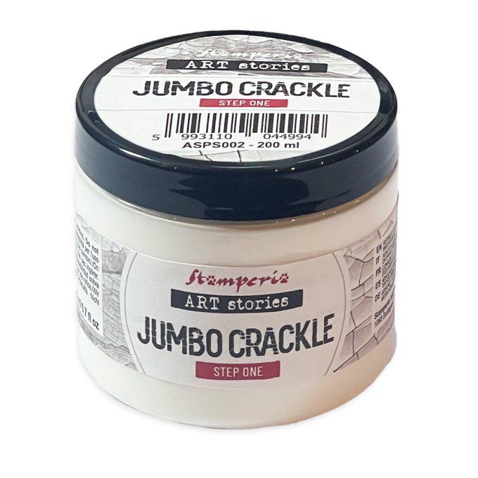 Stamperia, Art stories - Texture paste jumbo crackle, step 1