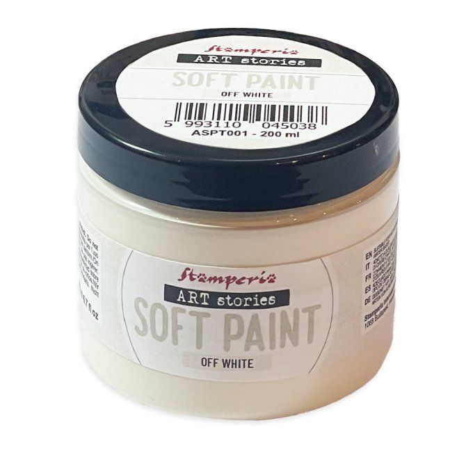 Stamperia, Soft paint, 200ml - off white