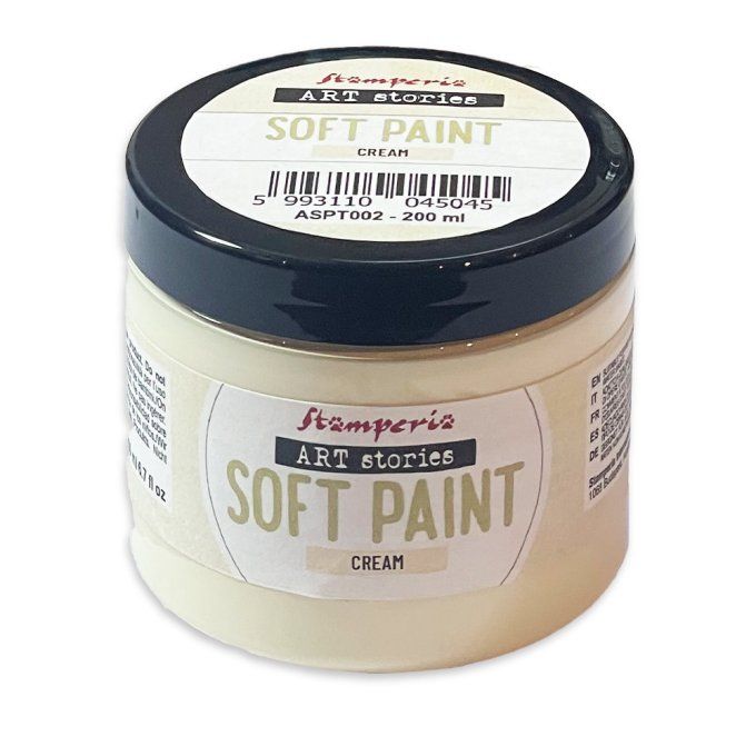 Stamperia, Soft paint, 200ml - Cream