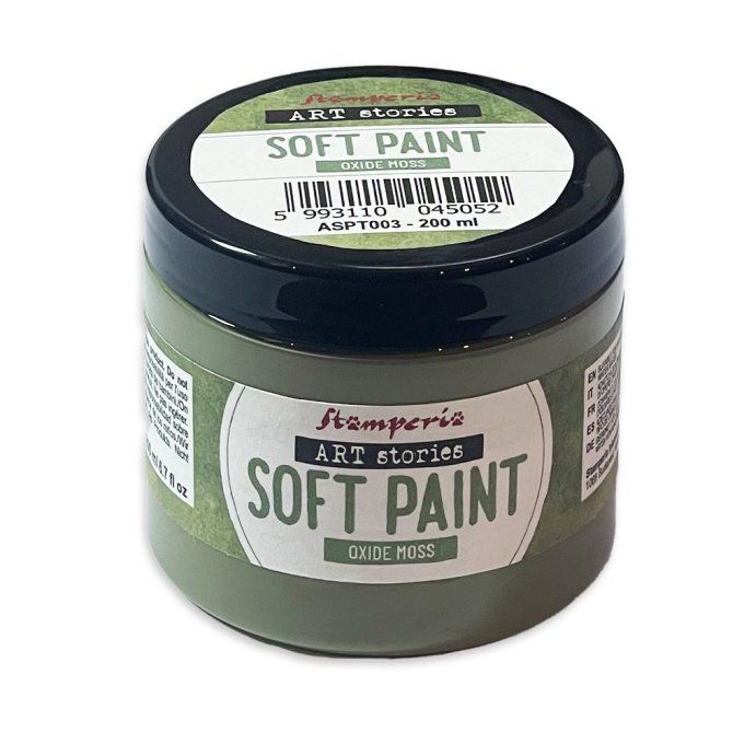 Stamperia, Soft paint, 200ml - Oxide moss