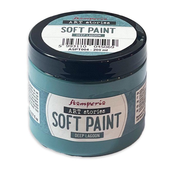 Stamperia, Soft paint, 200ml - Deep lagoon