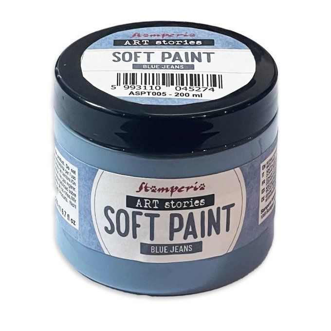 Stamperia, Soft paint, 200ml - Blue jeans