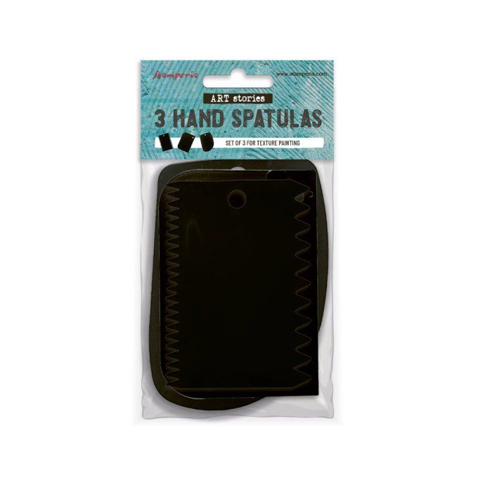 Stamperia - 3 spatules pour créer des textures en plastique