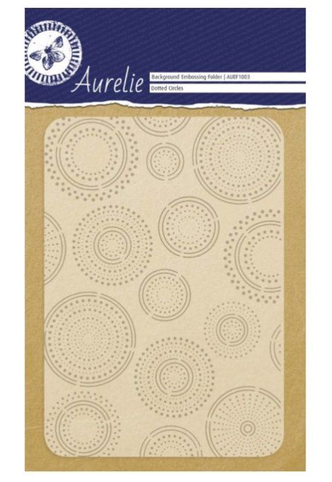 Classeur d'embossage, dotted circles - dimensions approximatives : 10.5x15cm