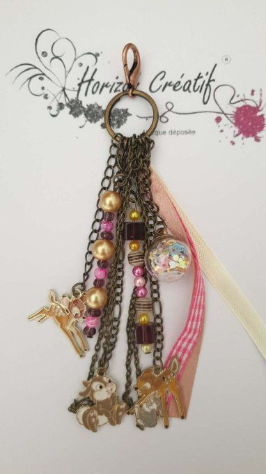 Bijou d'album et/ou porte-clés : Forêt, fait-main by Ninon (modèle unique)