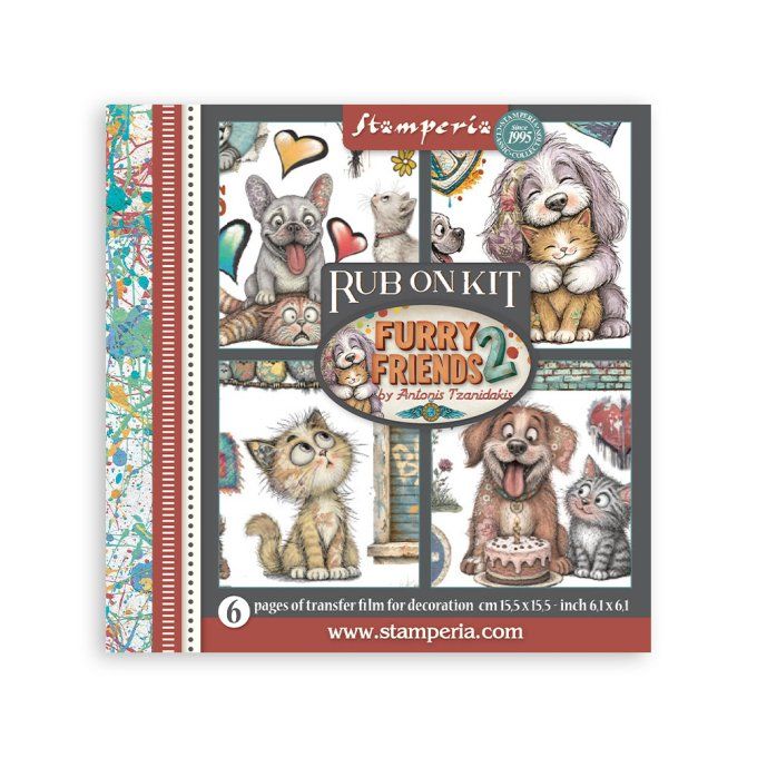 Stamperia, Junk Journal, kit créatif, Collection Furry Friends 2
