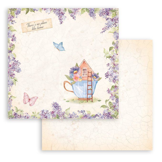 Collection Welcome Home, 30x30cm - 10 feuilles motif recto verso - Stamperia - 190g