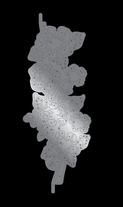 1 Die/matrice de découpe, Crafter's companion, Blossoming floral border, Dimension 5.8x15.5cm env.